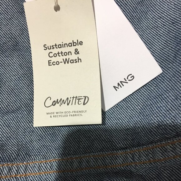 NEW MNG CROPPED DENIM JACKETS SIZE S - Picture 6 of 7